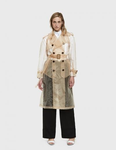 Maison Margiela Sheer Organza Trench Coat