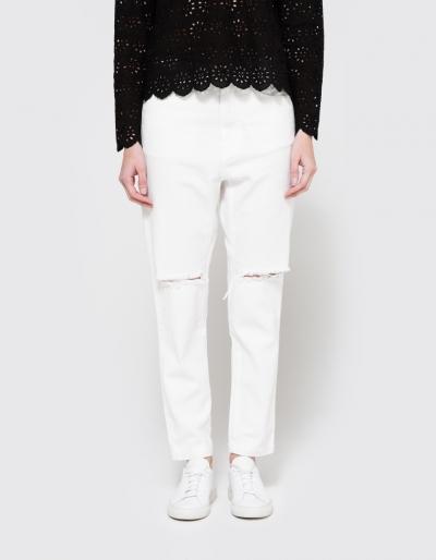 Georgia Alice Ga Boyfriend Denim In White
