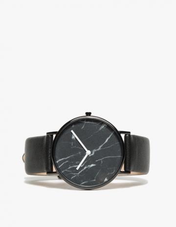 The Horse Black Marble/black Band Watch