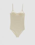 Baserange Soft One Piece Swimsuit In Off White