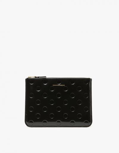 Comme Des Gar Ons Wallet Dots Embossed