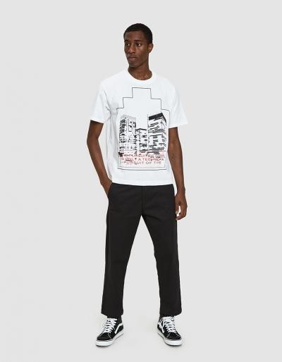 Cav Empt Ziggurat Print Tee In White