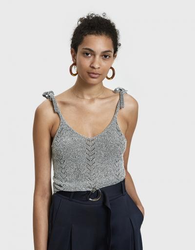 Stelen Deon Boucl  Knit Tank In Grey