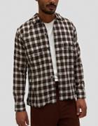 Cmmn Swdn Egon Shirt In Brown Check