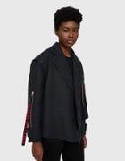 Proenza Schouler Asymmetrical Short Coat In Charcoal