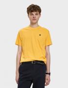 Comme Des Gar Ons Play Small Black Heart Play T-shirt In Yellow