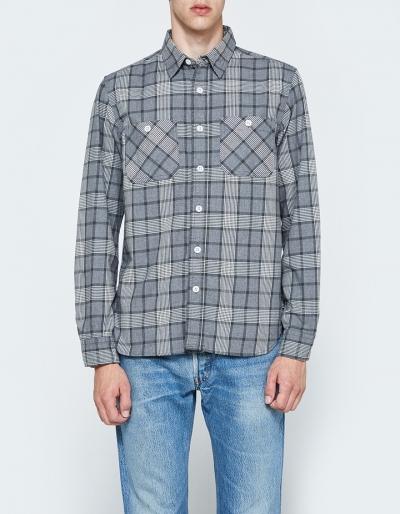 Beams Plus Work Flannel Check Long