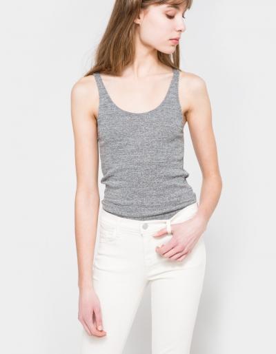 Lna Back Strap Bodysuit In Grey