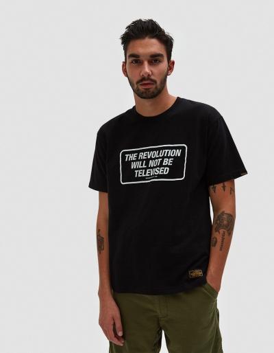 Neighborhood Televised Ss Tee In Black