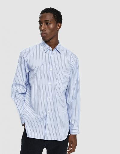 Comme Des Gar Ons Shirt Forever Button Up Shirt In Blue