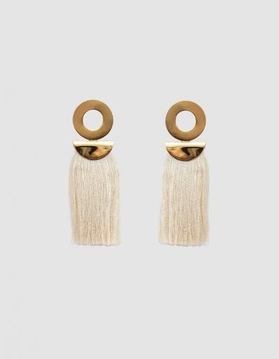 Lizzie Fortunato Go-go Crater Tassel Earrings
