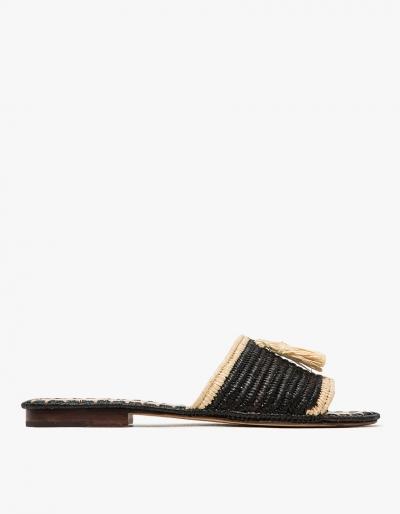 Carrie Forbes Adam Pom Pom In Black/natural