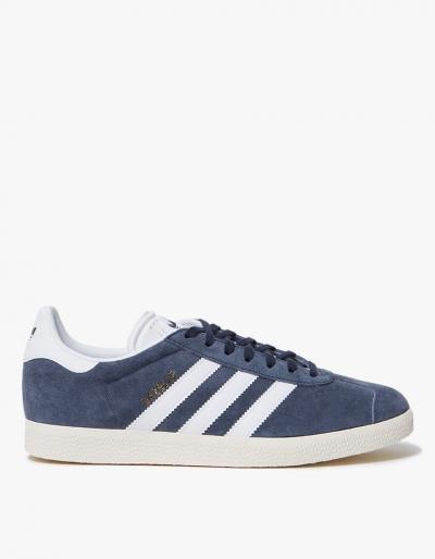 Adidas Gazelle In Blue/white/gold