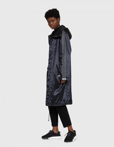 Adidas X Alexander Wang Aw Stadium Coat In Black/black