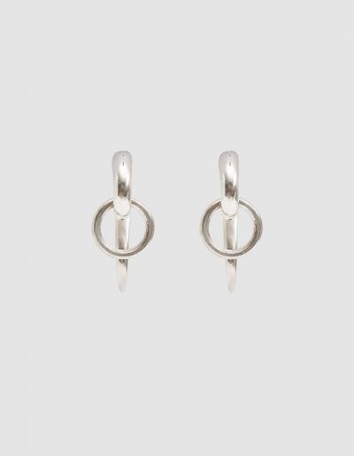 Shikama Silver Spiral Earrings