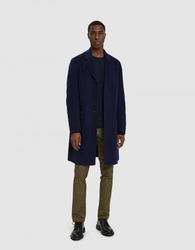 Acne Studios Matthew Coat In Dark Blue