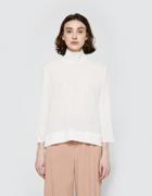 Matin Pleated Top In Ivory