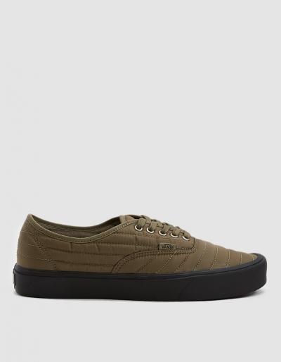 Vans Quilted Authentic Lite Sneaker In Covert Green/black