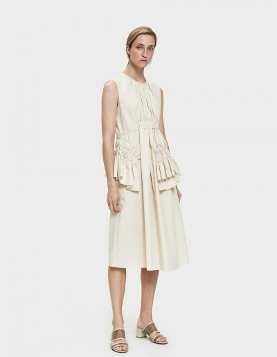 Jil Sander Escape Ruffled Dress