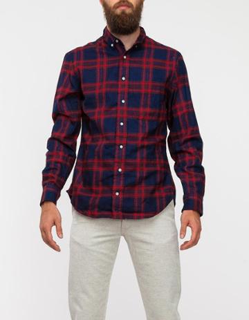 Gitman Brothers Vintage Indigo Flannel Red Red Xs