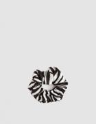 Ganni Blakely Silk Scrunchie In Ganache