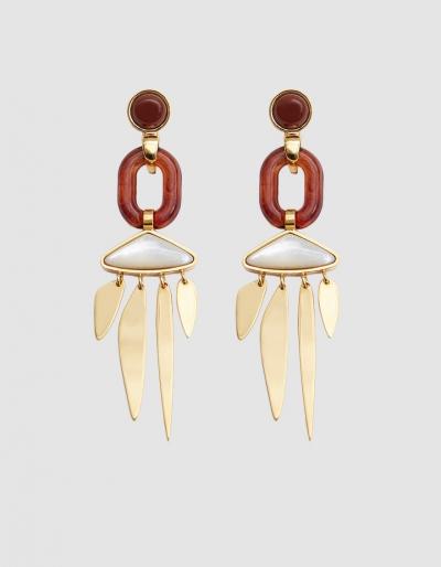 Lizzie Fortunato Larsen's Brass Earrings