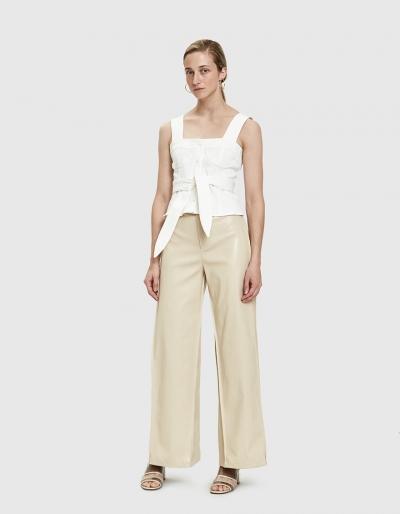 Collina Strada Box Pant In Snakeskin Denim
