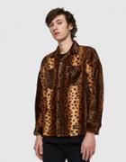 Neighborhood Long Sleeve Fur Shirt In