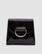 Little Liffner Tiny Box Bag In Black Patent