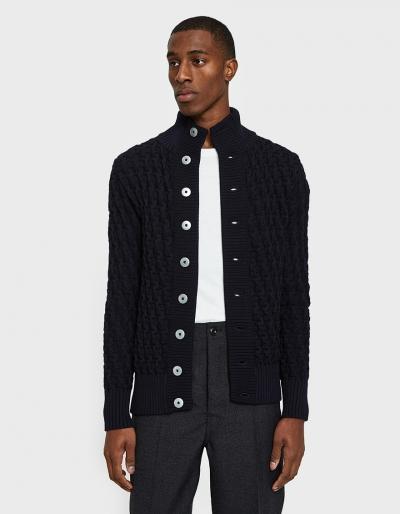 S.n.s. Herning Stark Cardigan In Navy Blue