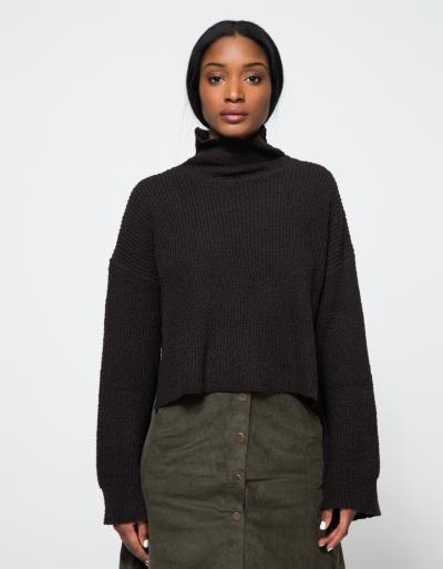 Stelen Turtleneck Sweater In Onyx