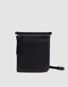 Kara Pebble Leather Waist Bag In Black