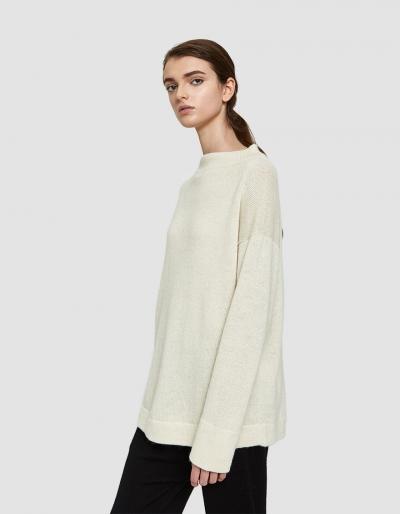 Lauren Manoogian Mock Pullover In White