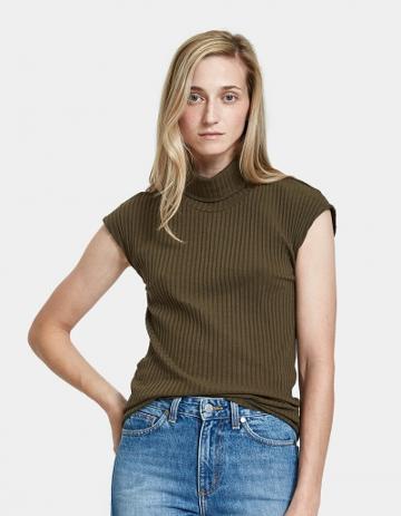 Which We Want Ribbed Turtleneck Top