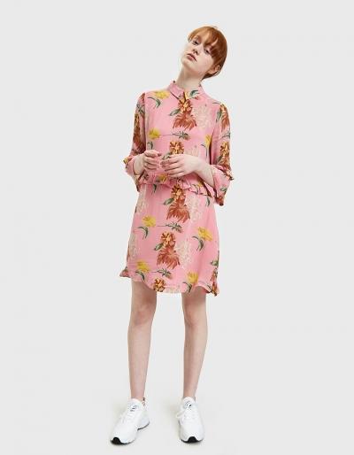 Ganni Marceau Georgette Mini Dress In