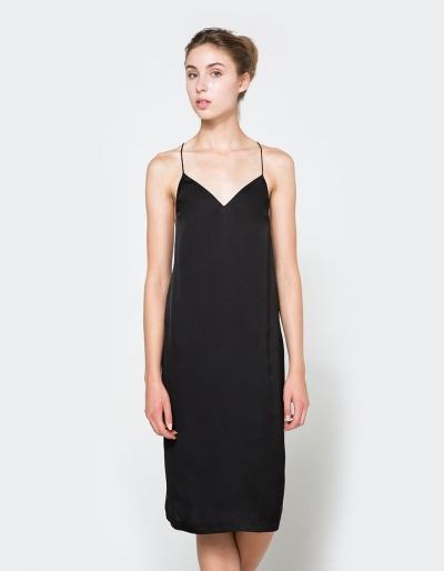 Stelen Kate Slip Dress In Black