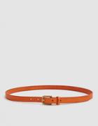Maximum Henry Standard Very Slim Belt In Orange