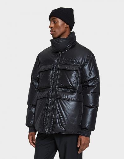 Acne Studios Minus Gloss Parka In Black