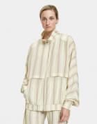 Collina Strada Cardio Striped Silk Windbreaker