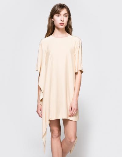 Need Supply Co. Disposition Silk Dress In Tan