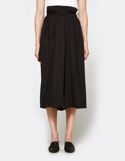 Black Crane Origami Culotte In Black