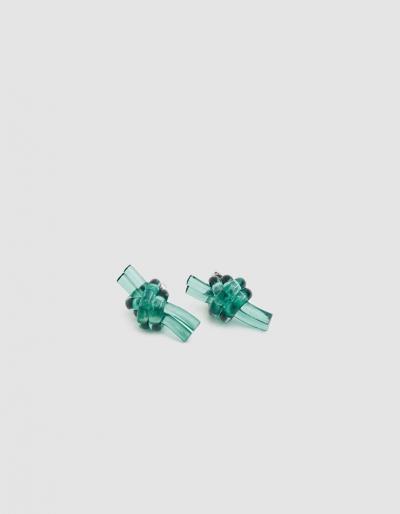 J.w. Anderson Perspex Knot Earrings
