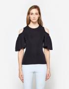 Ganni Romilly Top In Total Eclipse