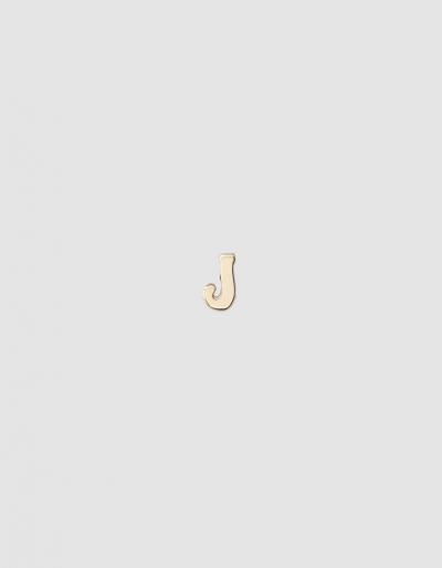 Loren Stewart Single Alphabet Stud Earring In J