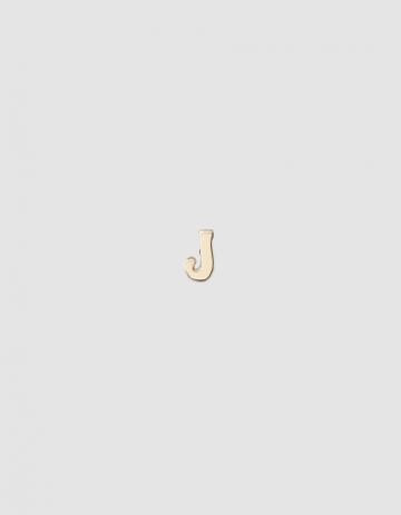 Loren Stewart Single Alphabet Stud Earring In J