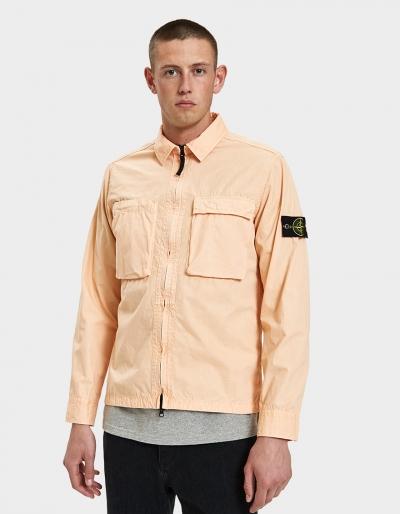 Stone Island Brushed Cotton Canvas Overshirt