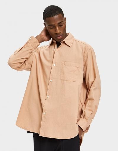 Our Legacy New Shirt In Peach Pink Basket Weave