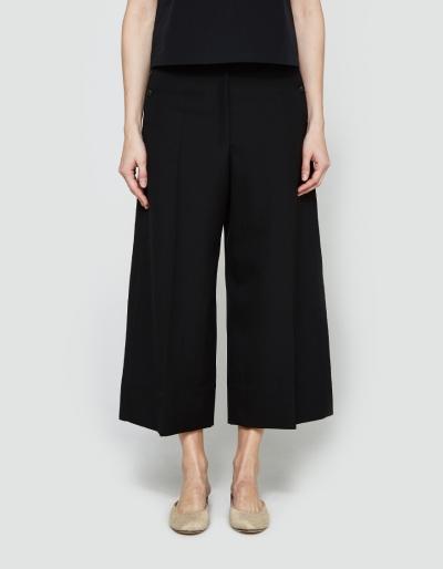 Lemaire Large Pants Crop In Black