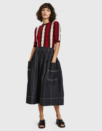 Marni Skirt In Blue Black