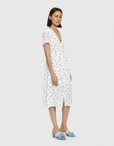 Farrow Jazmin Tie-front Dress